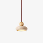 TraverLamp Wabi Sabi Travertine Pendant Light