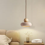 TraverLamp Wabi Sabi Travertine Pendant Light