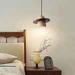 Travertine Medieval Wood Pendant Light