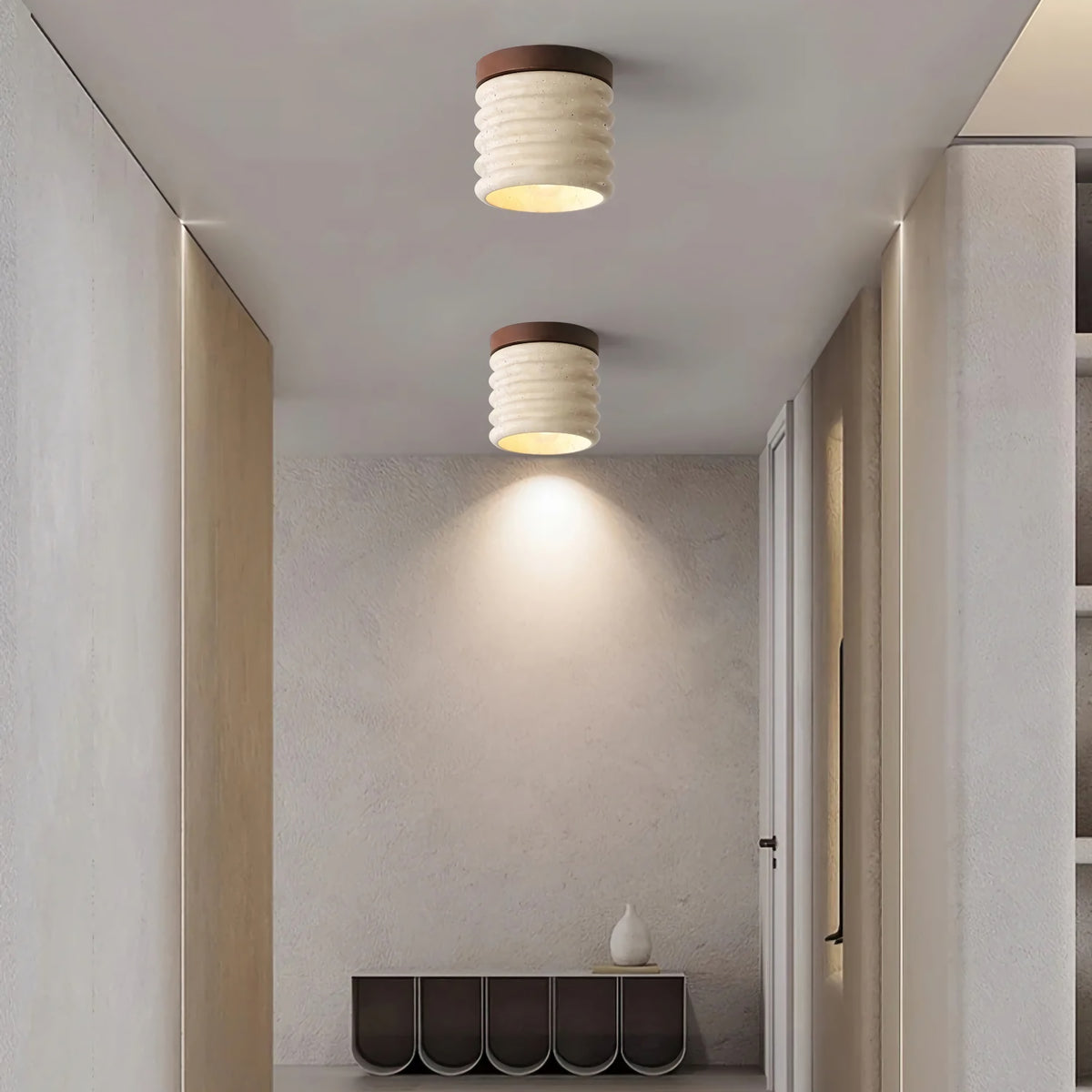 Travertine Vaarnii Ceiling Lamp