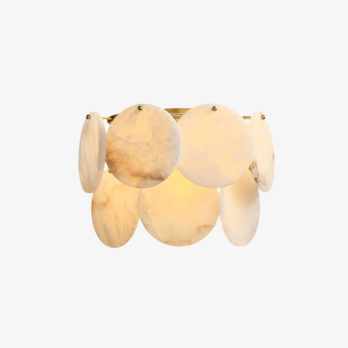 Two-Tier Alabaster Wall Lamp