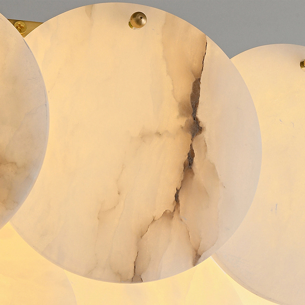 Two-Tier Alabaster Wall Lamp