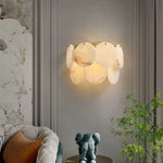 Two-Tier Alabaster Wall Lamp