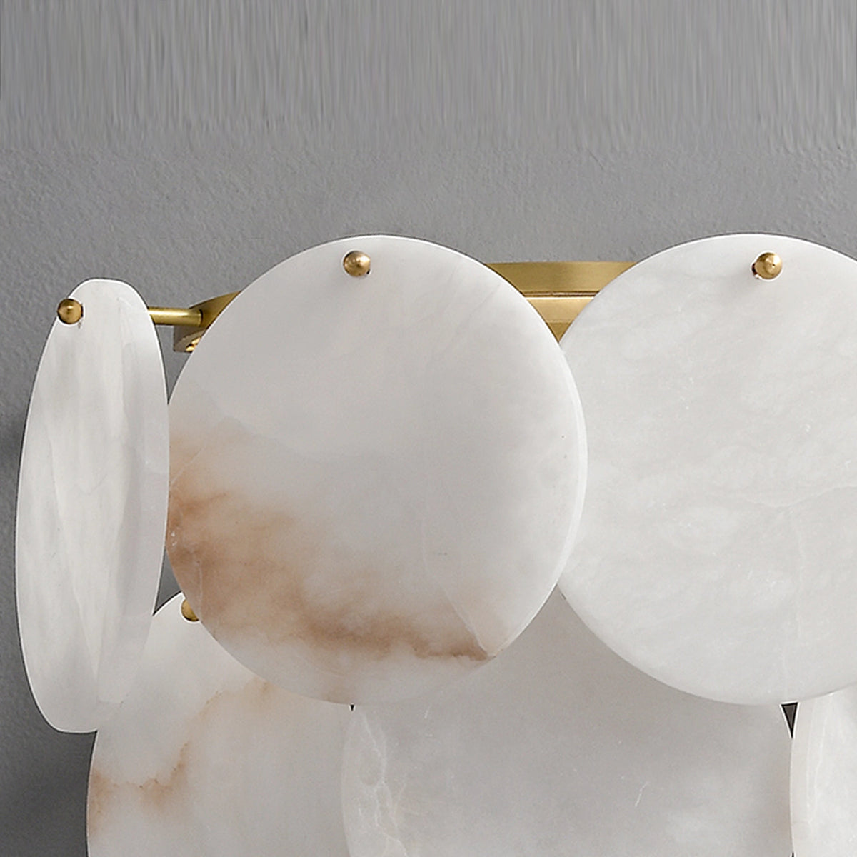 Two-Tier Alabaster Wall Lamp