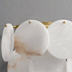 Two-Tier Alabaster Wall Lamp