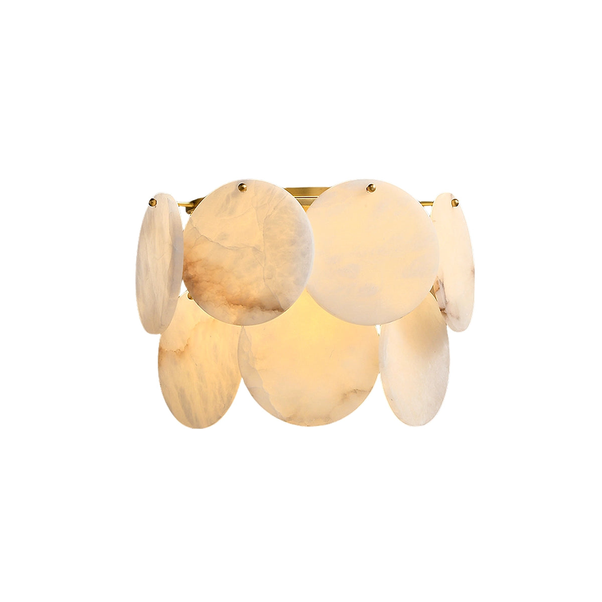 Two-Tier Alabaster Wall Lamp