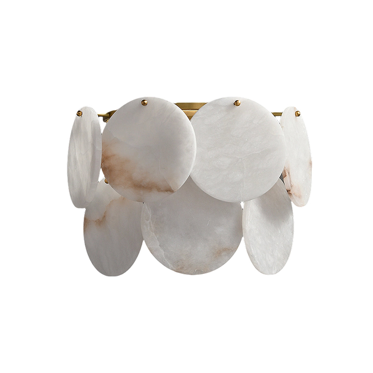 Two-Tier Alabaster Wall Lamp