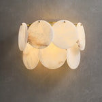 Two-Tier Alabaster Wall Lamp