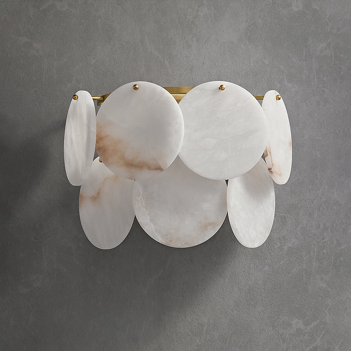 Two-Tier Alabaster Wall Lamp
