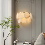 Two-Tier Alabaster Wall Lamp