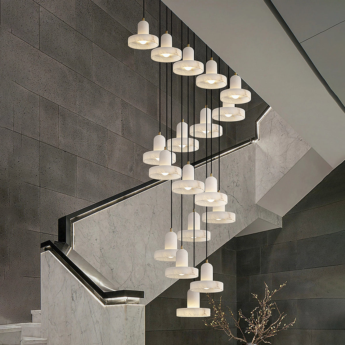 Universo ST Alabaster Pendant Lamp