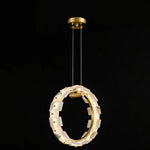 Vertical Ring Alabaster Pendant Lamp