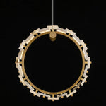 Vertical Ring Alabaster Pendant Lamp
