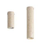 Wabi Sabi Cylinder Travertine Ceiling Lamp