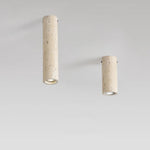 Wabi Sabi Cylinder Travertine Ceiling Lamp