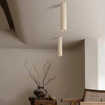 Wabi Sabi Cylinder Travertine Ceiling Lamp