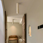Wabi Sabi Cylinder Travertine Ceiling Lamp