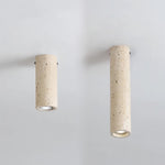 Wabi Sabi Cylinder Travertine Ceiling Lamp