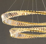 Wave Circle Crystal Chandelier