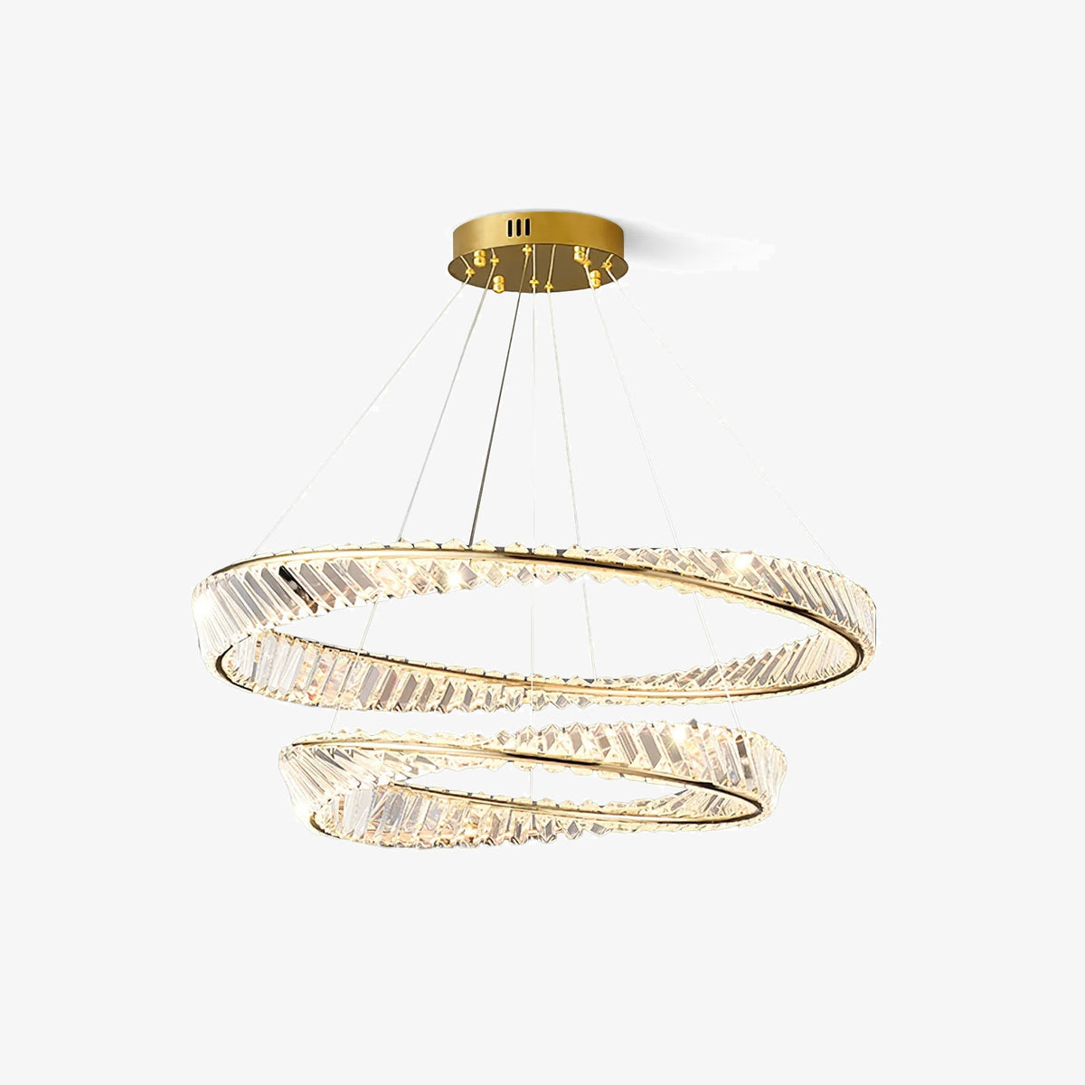 Wave Circle Crystal Chandelier