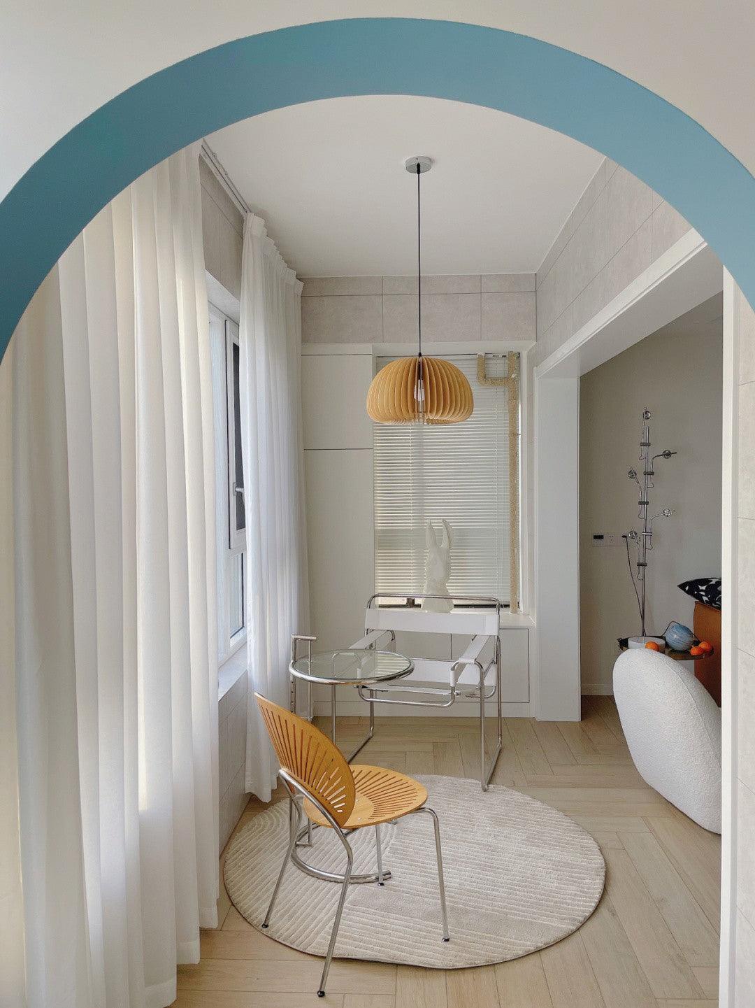 Wooden Pumpkin Pendant Lamp