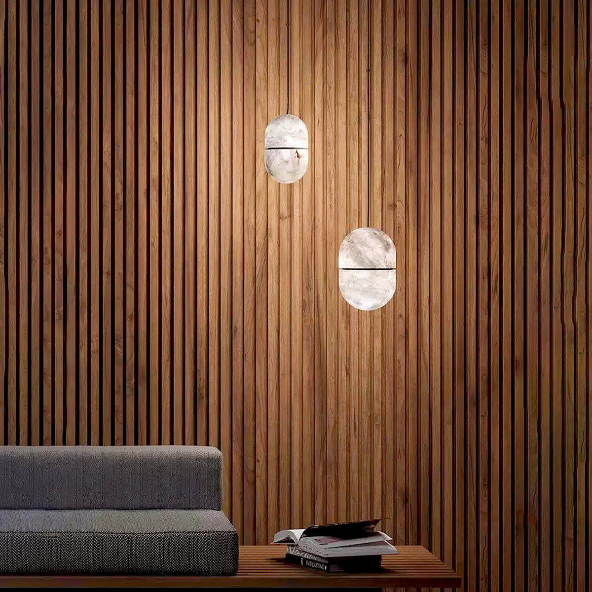 YUM Alabaster Pendant Lamp