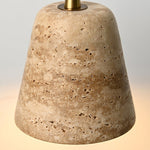 Yellow Travertine Cone Pendant Lamp