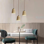 Yellow Travertine Cone Pendant Lamp