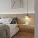 Yellow Travertine Dome Pendant Light