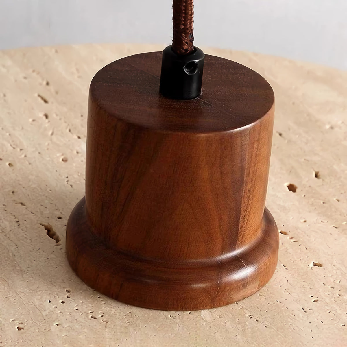 Yellow Travertine Dome Pendant Light