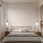 Yellow Travertine Stone Art Pendant Light