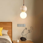 Yellow Travertine Stone Art Pendant Light