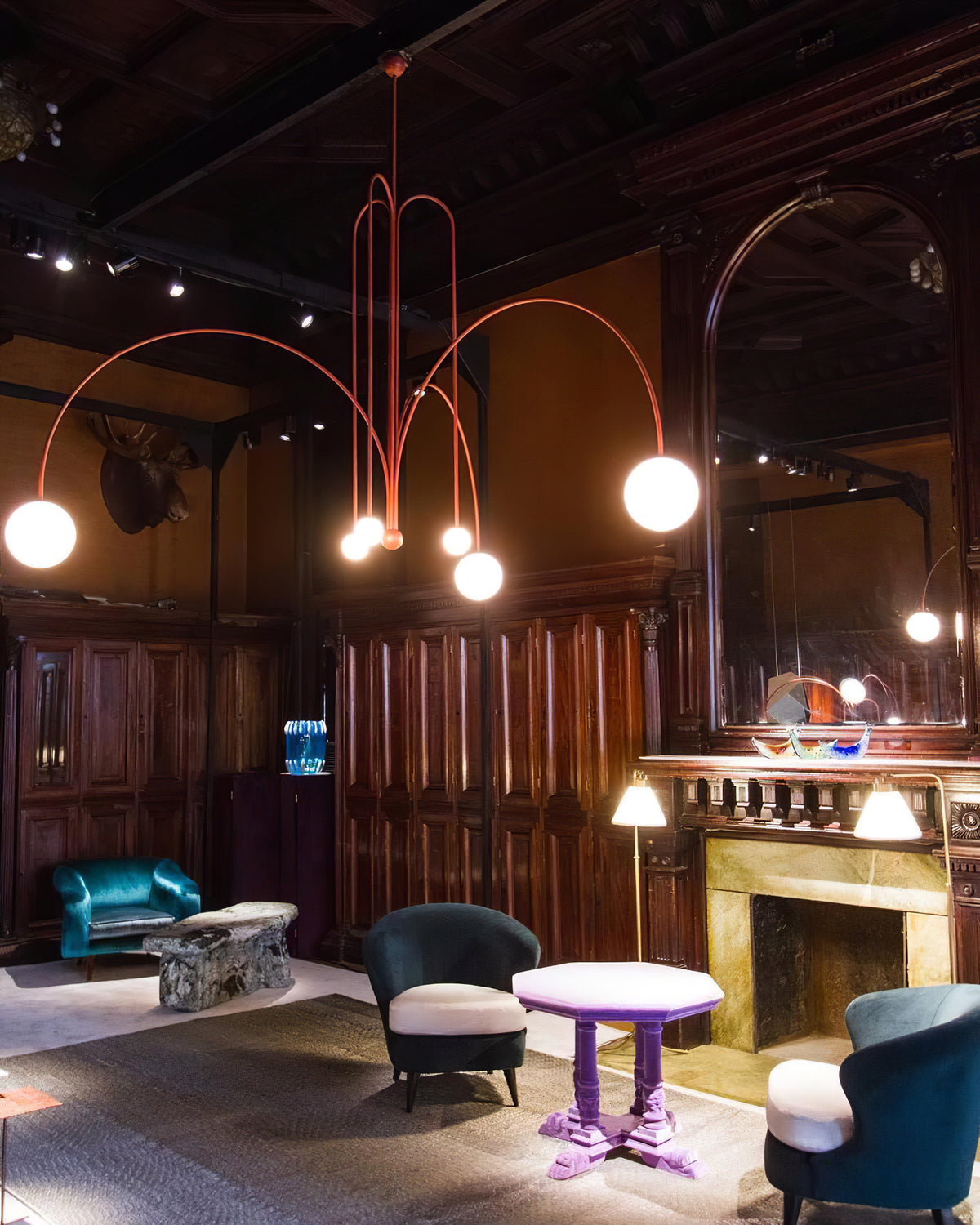 Modern Comet Chandelier