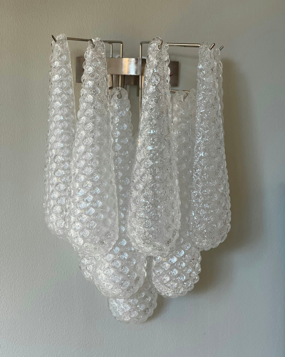 Water Drop Murano Glass Wall Lamp