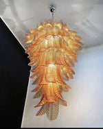 Italian exquisite Murano slender chandelier