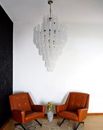 Huge Italian vintage Murano glass chandelier