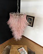 Italian exquisite Murano slender chandelier