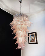 Italian exquisite Murano slender chandelier