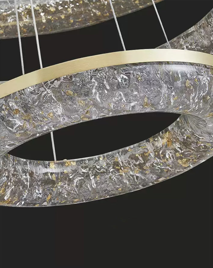 Round Ring Crystal Chandeliers