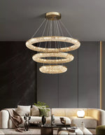 Round Ring Crystal Chandeliers