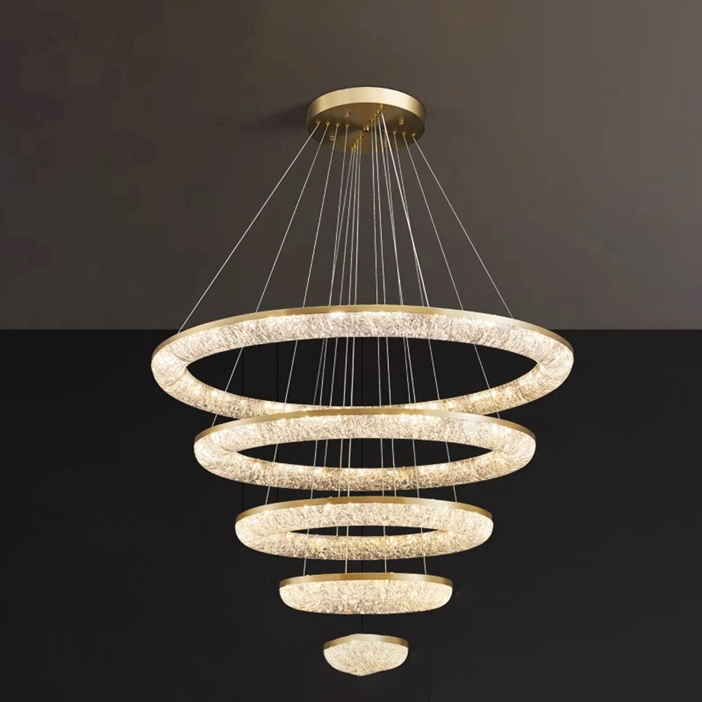 Round Ring Crystal Chandeliers