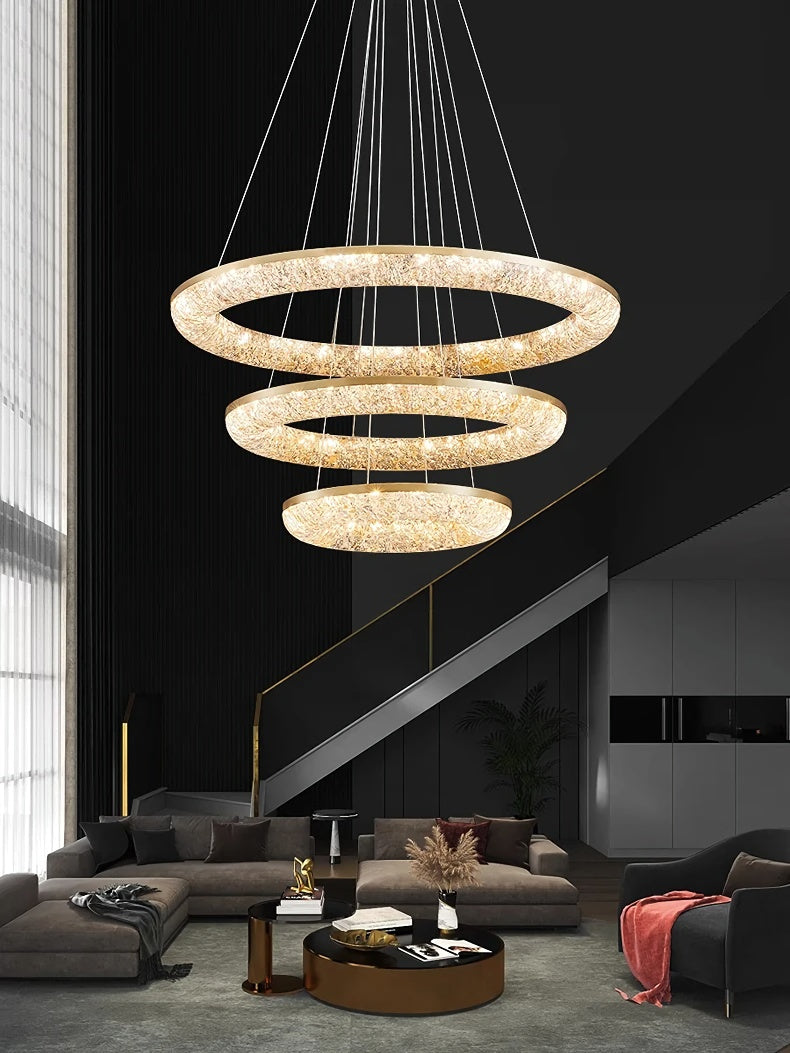 Round Ring Crystal Chandeliers