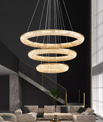 Round Ring Crystal Chandeliers