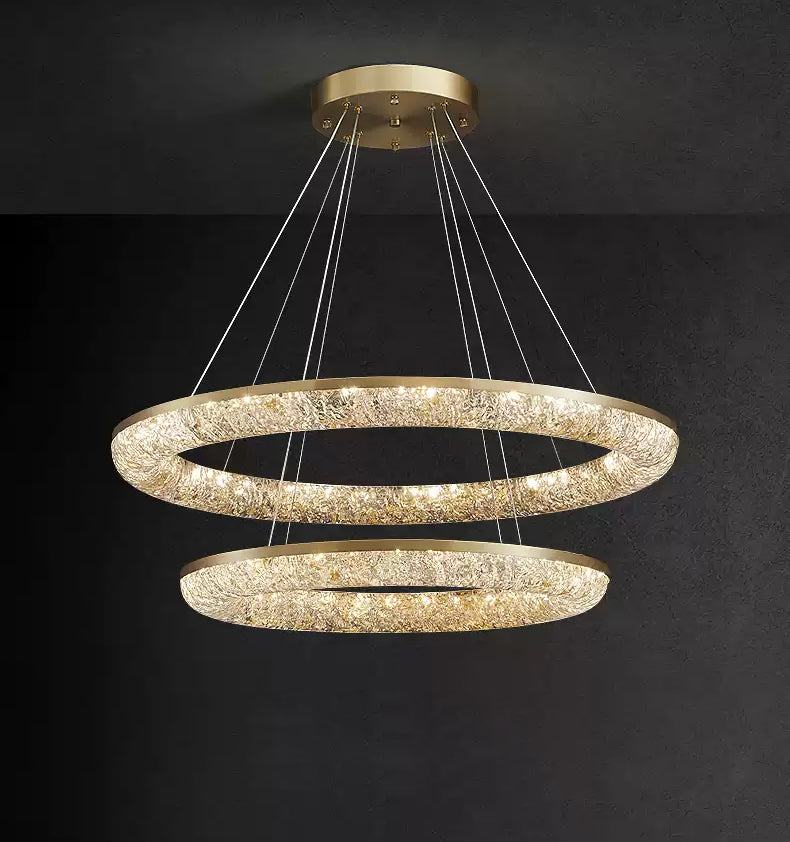 Round Ring Crystal Chandeliers