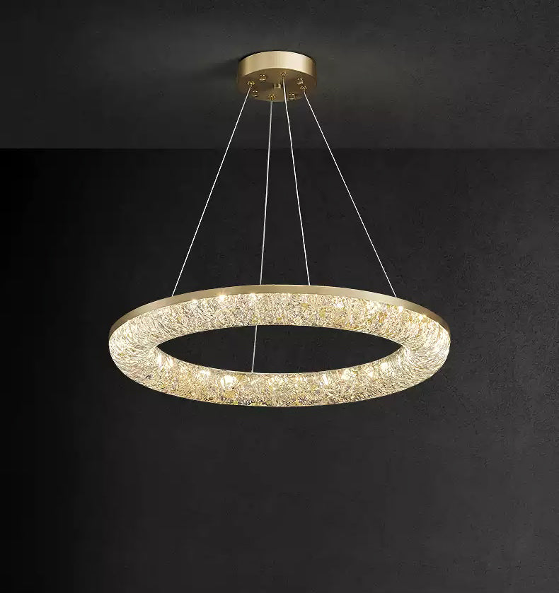 Round Ring Crystal Chandeliers