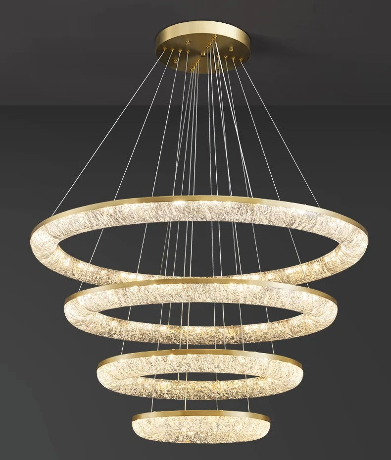 Round Ring Crystal Chandeliers