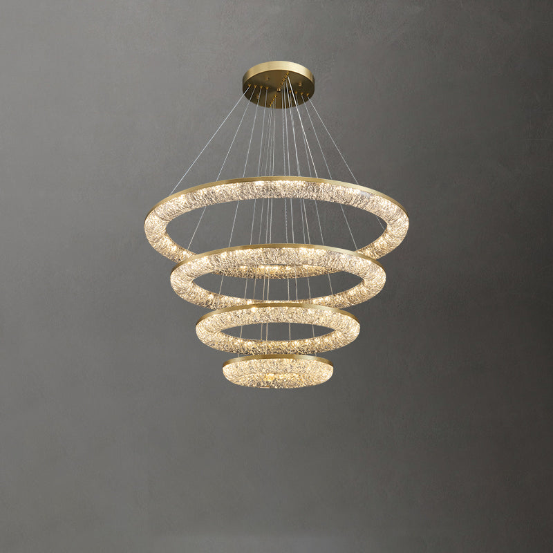 Round Ring Crystal Chandeliers