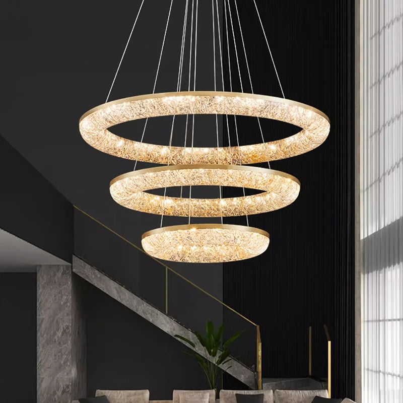 Round Ring Crystal Chandeliers