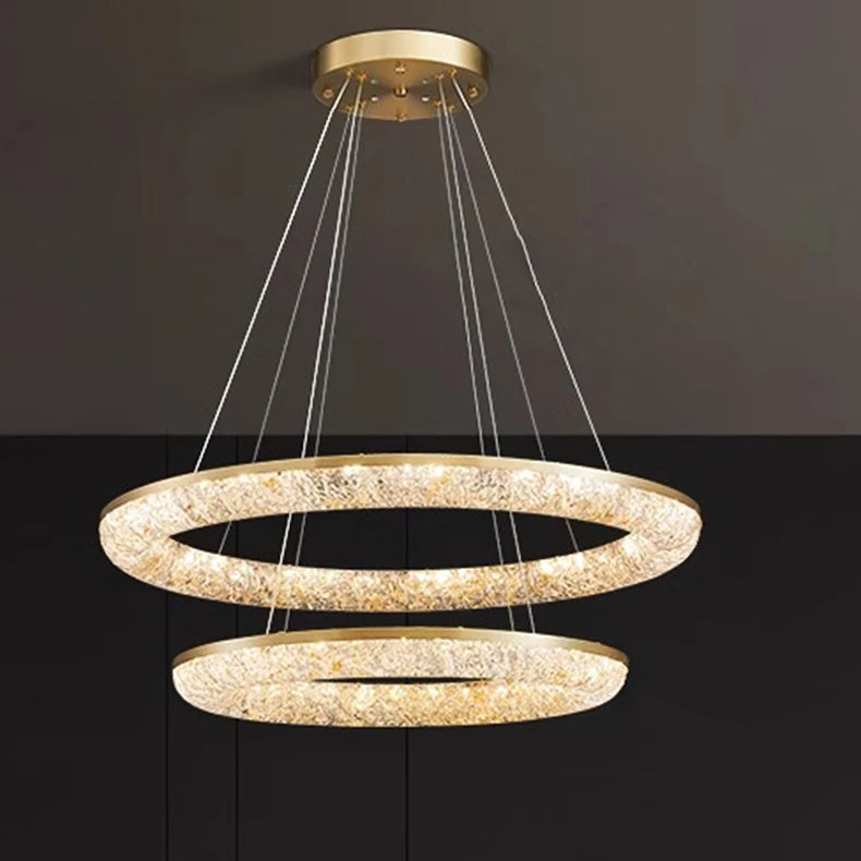 Round Ring Crystal Chandeliers