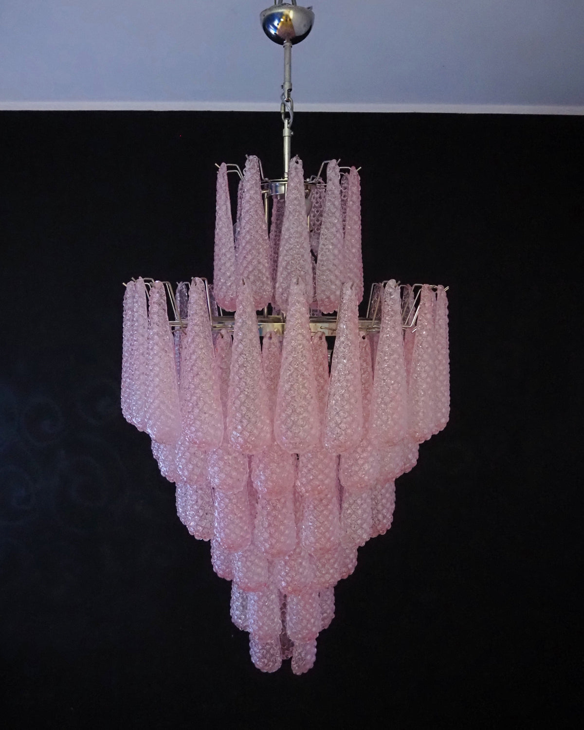 Huge Italian vintage Murano glass chandelier